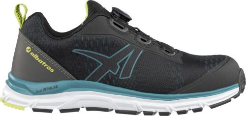 Albatros AER55 Impulse Black Blue Low QL S1PS ESD FO HRO SR munkavédelmi cipő