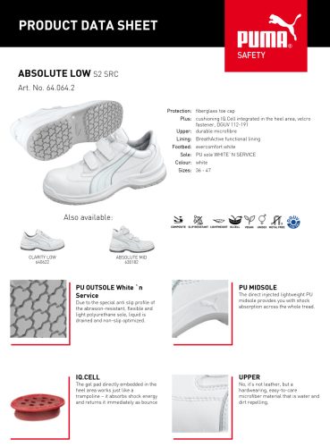Puma Absolute Low S2 SRC Védőcipő